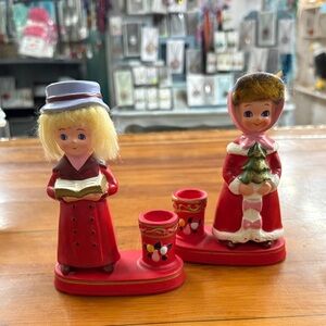 Napcoware Christmas Candle Holders Japan 1960’s Mid Century Modern